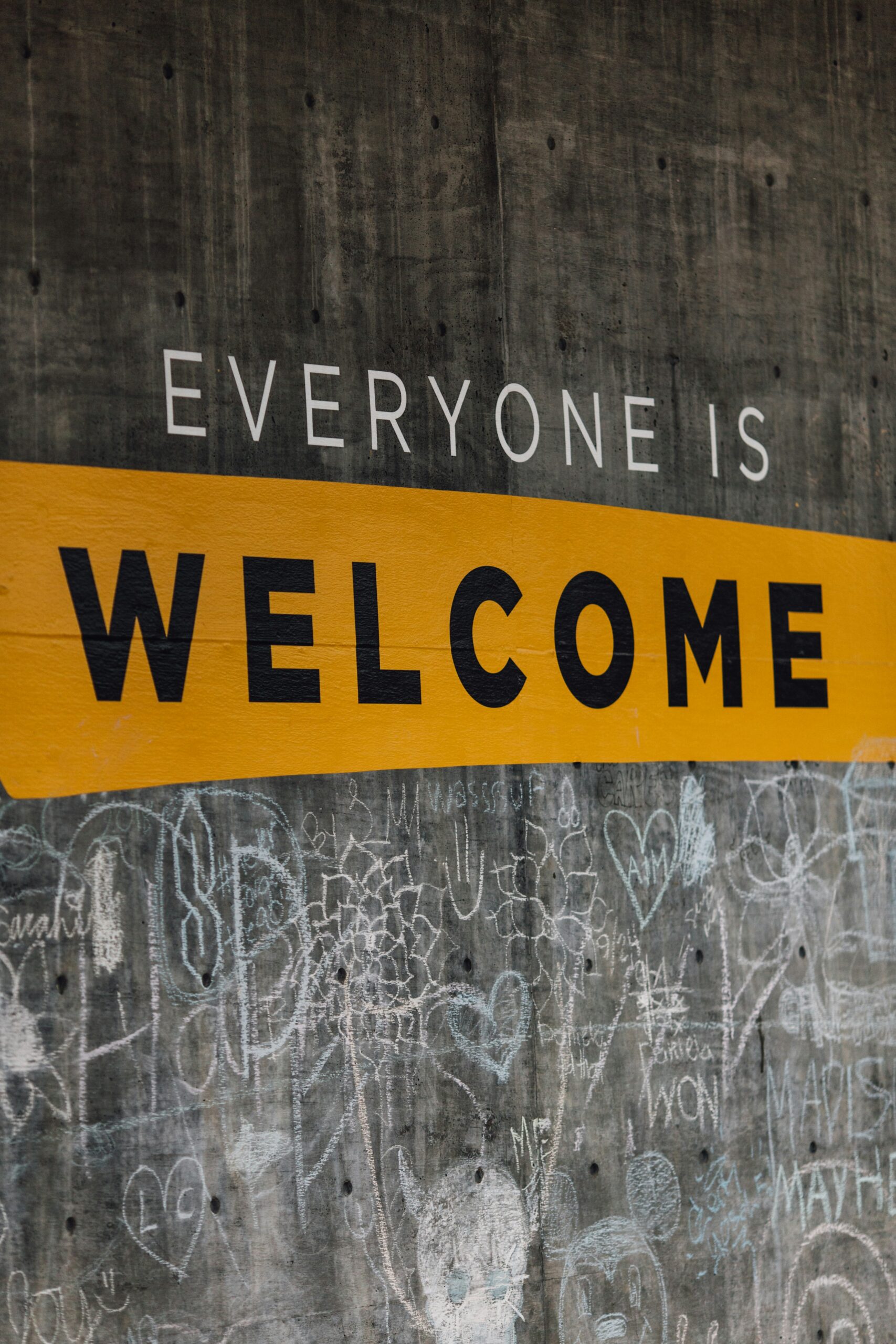 More than welcome Wall art that reads Everyone is Welcome