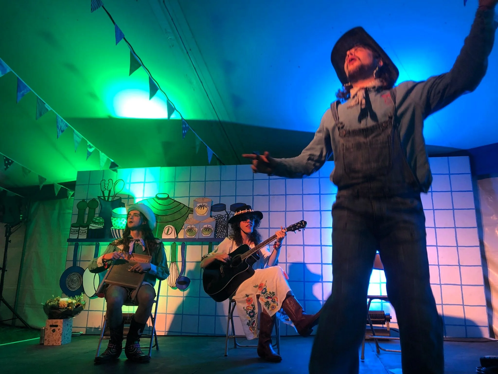 Them There Cowboys, a queer country music trio from Leeds, performed an acoustic set while we reflected on how Greenbelt and other communities give us hope.